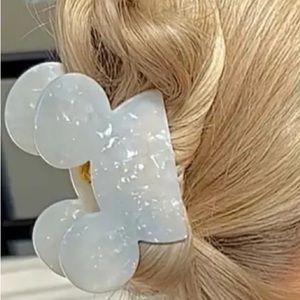 Disney Inspired Gold Confetti Mickey Ears Claw Clip